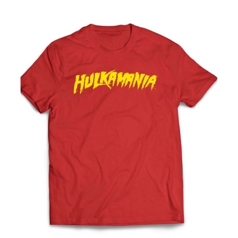 Hulk Hogan Hulkamania T SHIRT Red Adult Unisex Large